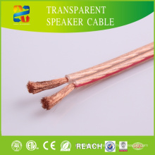 Chaqueta de PVC transparente Cable de altavoz de gama alta